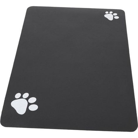 Alfombrilla absorbente para comederos y bebederos - Accesorios para perros - Artículos para mascotas - Gris oscuro - 40 x 60 cm (1/5)