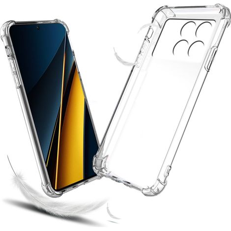Schutzhülle für Xiaomi Poco F6 Pro, stoßfest, transparent (1/4)