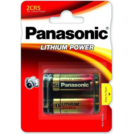 Blister da 1 pila al litio 6V Panasonic - 2CR5 (1/6)