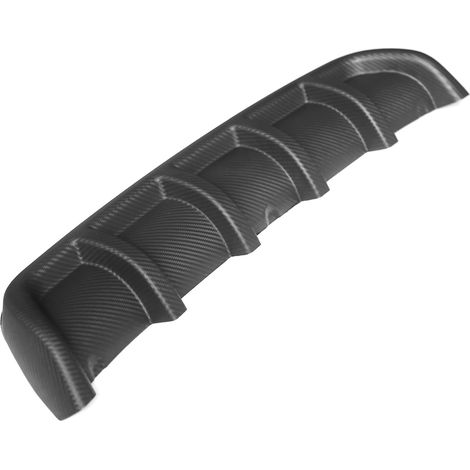 Diffuseur universel de lèvre de pare-chocs arrière de voiture en Fiber de carbone, séparateur de becquet arrière de Style requin à 6 ailerons (1/5)