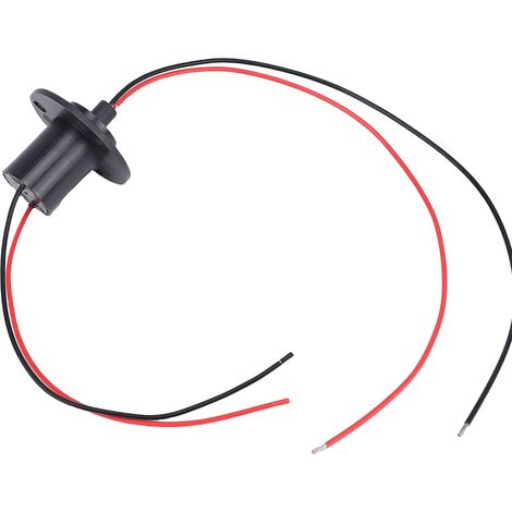 Bague collectrice électrique 2 fils 10A 250 tr/min 22mm de diamètre, Rotation à 360 degrés, Joint rotatif électrique pour équipement de test, plateau tournant (1/5)