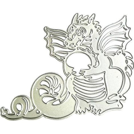 Dragon Dies de Découpe Métal pour Scrapbooking et Cartes DIY, Poinçon Embossage Décoratif (1/4)