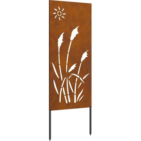 Écran de confidentialité de jardin Fretwork Rouillé 50 x 140 cm CFW468648 (1/5)