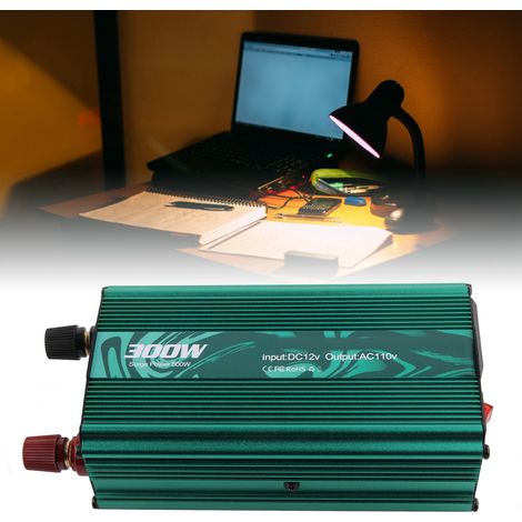 Onduleur 300W 12V/110V Sinus Pur Alliage Aluminium Intelligent pour Véhicule (1/5)