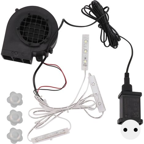 Pompe gonflable de noël, avec 3 ensembles d'ampoules LED blanches, pour décorations de vacances en plein air, prise ue 220-240V (1/5)