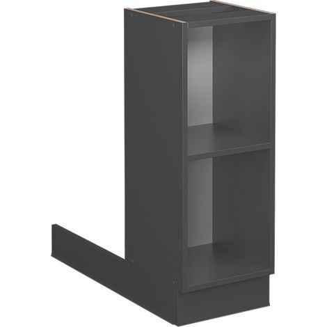 Isla de cocina Fame-Line, Antracita, 30 cm sin encimera, Vicco