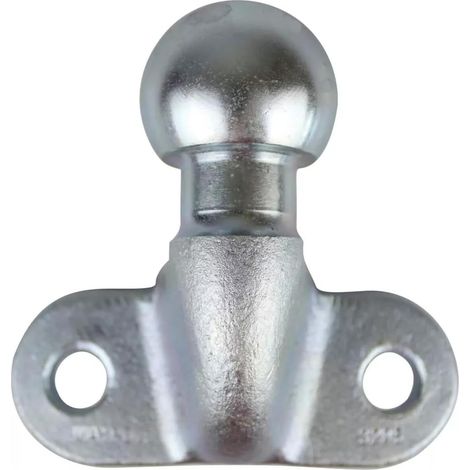 Boule Attelage Ø50 mm,Accouplement à tête sphérique jusqu'à 3,5 tonnes,Boule d'attelage pour attelage de remorque,pour Voitures camions tracteurs (Argent) (1/5)