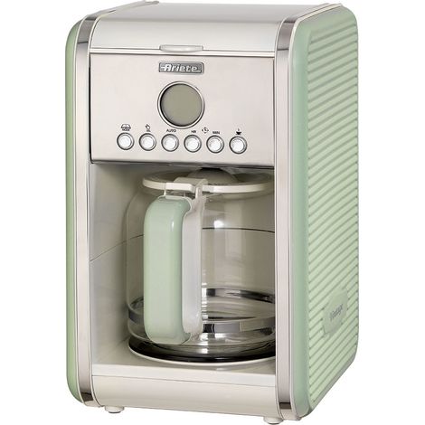 Polti – Cafetière filtre entièrement automatique 12 tasses – Puissance 960W – Écran LCD – Dosette de café – Couleur vert