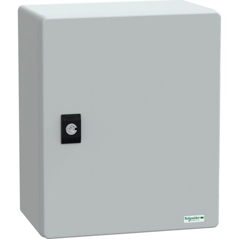 Thalassa PLM - Coffret polyester 308x250x160+chassis metallique - IP66 Ral 7035 - NSYPLM3025PG (1/2)