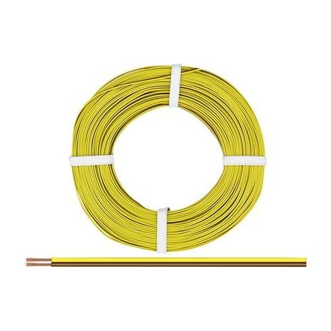 Donau Elektronik 225-380-25 Cavo per cablaggi 2 x 0.25 mm² Marrone-Giallo 25 m