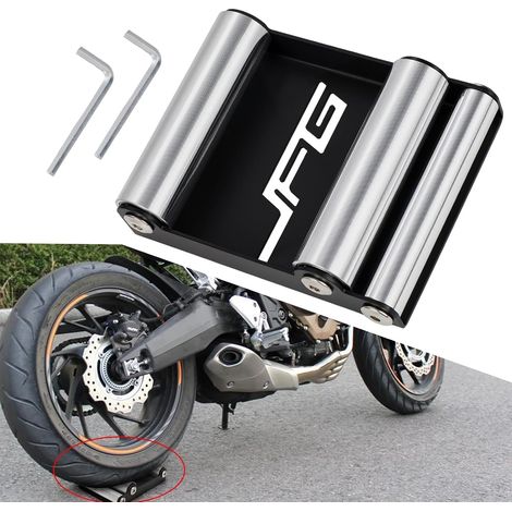 Accessoire Moto,pour Taille Moyenne 220 kg et Largeur de Pneu 180 mm Leve Moto,Stand Rouleau Moto Support Nettoyage Roue Support Roue pour Nettoyage Pneus et Lubrification Chaine GRoller de (1/5)