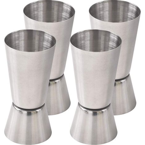 Ensemble de 4 doseurs à cocktail en acier inoxydable, 15 et 30 ml (1/5)