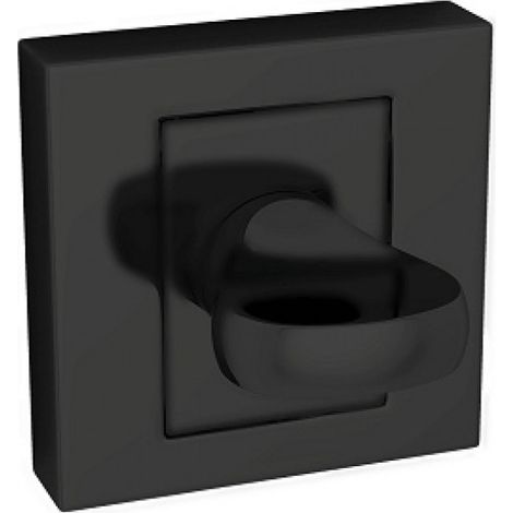 Panneau de toilettes carré court noir (1/2)