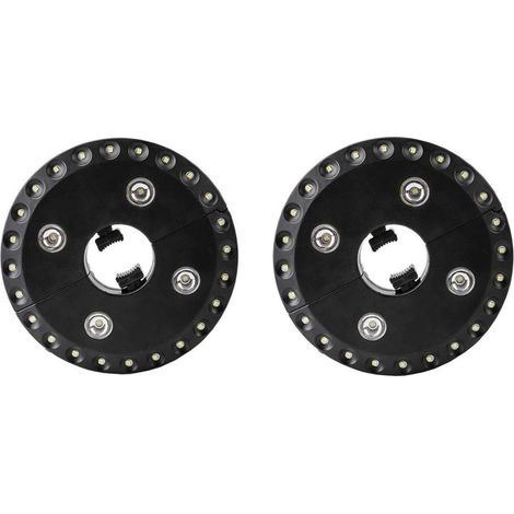 Lampara Para Sombrilla - LED Recargable Por Pilas - 3 Modos De Luz - Para Jardín Y Terraza - Diámetro 16 Cm - Plástico - 2 Unidades (1/5)