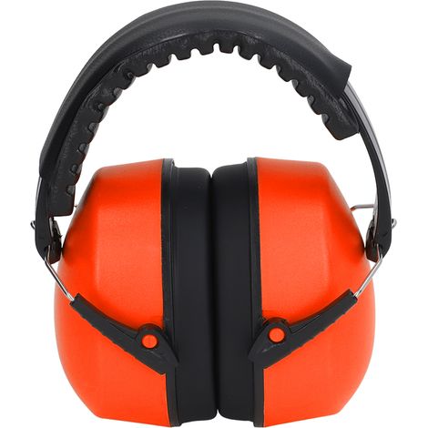Cache-oreilles bébé antibruit, protection auditive, rotation libre, casque pour bébé idéal pour dormir, orange (1/5)