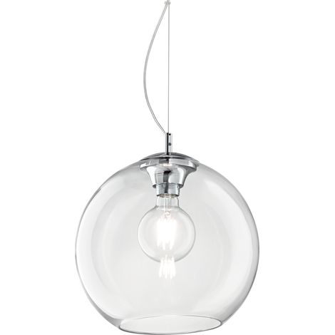 Ideal Lux Nemo Clear - 1 Light Medium Globe Deckenanhänger klar, E27 (1/2)