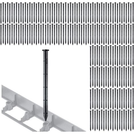 Perni di ancoraggio KADAX per bordi agrotessili agrotessili 200 pezzi 25 cm solidi (1/5)