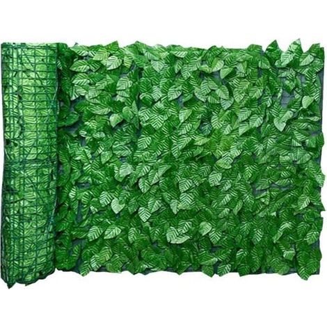 Panneau de clôture Feuille artificielle - 300x50 cm - Vert - Protection jardin (1/4)