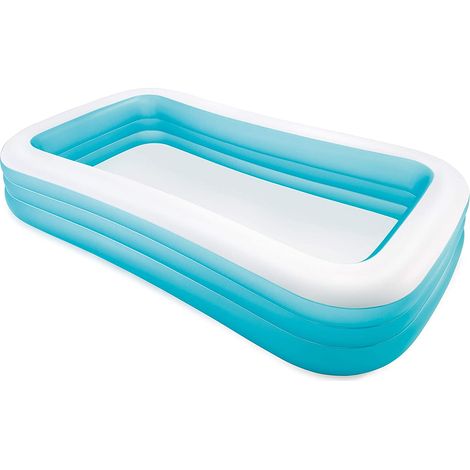 Intex 58484 Piscina Gonfiabile Family rettangolare 3 camere d'aria 305x183 H56 cm (1/2)