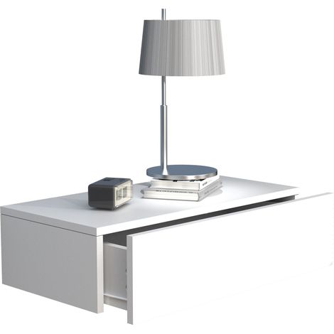 Muro de madera colgante de la mesita de noche Usal M 60 cm 15x60x30 - VCM