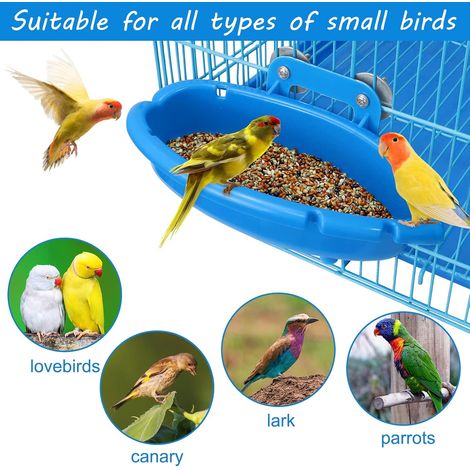 Bain d'oiseaux suspendu, version améliorée, pour perroquets et couples d'animaux de compagnie.-AquaForge (1/5)