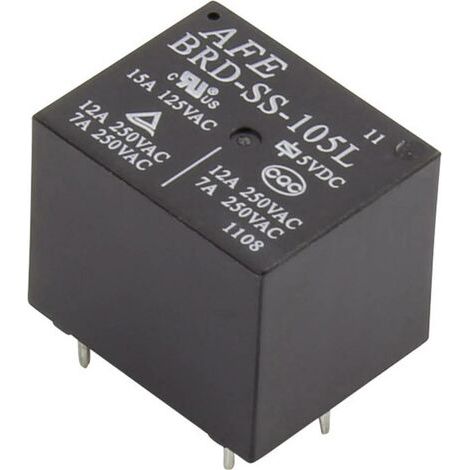 AFE BRD-SS-105L Relais pour circuits imprimés 5 V/DC 15 A 1 inverseur (RT) 1 pc(s) W738231 (1/5)