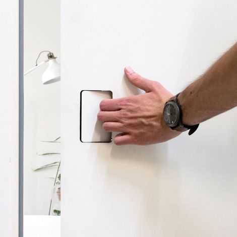Juego Tirador S-Handle Negro  - S-HANDLE - Maneta invisible tipo asa de instalación enrasada