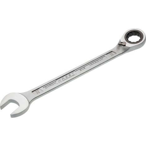 Hazet Knarren Ring-Maulschlüssel, Außen-Doppel-Sechskant-Tractionsprofil, 32 mm