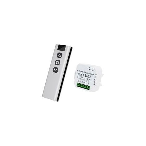 Module de volet roulant sans fil – Télécommande RF avec portée 100m – Compatible moteurs électriques – Installation simplifiée (1/5)