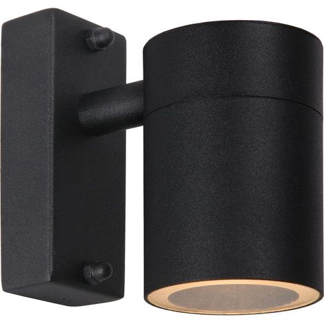 Lucide ARNE-LED - Wandstrahler / Wandleuchte Innen/Außen - Ø 6,3 cm - LED - GU10 - 1x5W 2700K - IP44 - Schwarz (1/4)