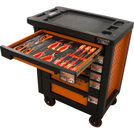 Servante d'atelier équipée pinces + tournevis 14 outils (1/5)