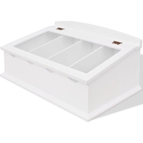 vidaXL Portaposate in MDF Bianco in Stile Barocco
