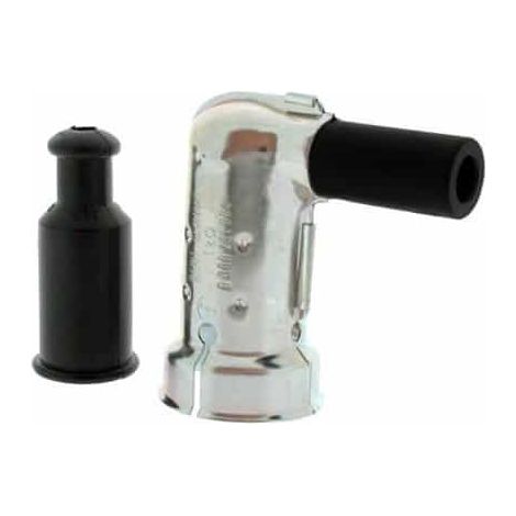 Capuchon antiparasite connecteur de bougie d'allumage métallique UNIVERSEL pour bougie gros culot diamètre 22 mm (1/2)