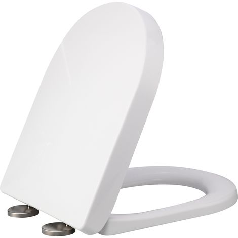 Siège de toilette blanc épais, housse universelle en forme de U, pour ménage et hôtel, largeur 36.5CM, longueur 41 à 48CM (1/5)