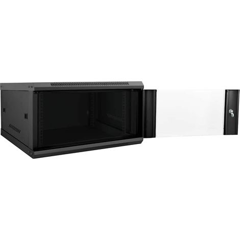 Armoire réseau avec stockage Noir 60 x 60 x 35 cm Acier (1/5)