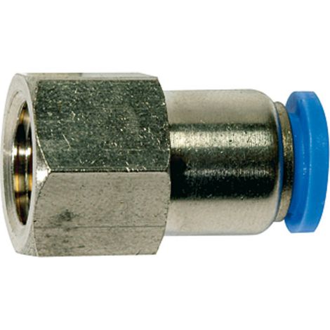 Riegler Gerade Steckverschraubung »Blaue Serie«, G 1/4 innen, Ø 4 mm (1/3)