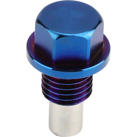 Bouchon de vidange magnétique en alliage de titane, vis à huile universelle à fixation magnétique pour voiture, filetage M12x1.5, boulon de carter renforcé (1/5)