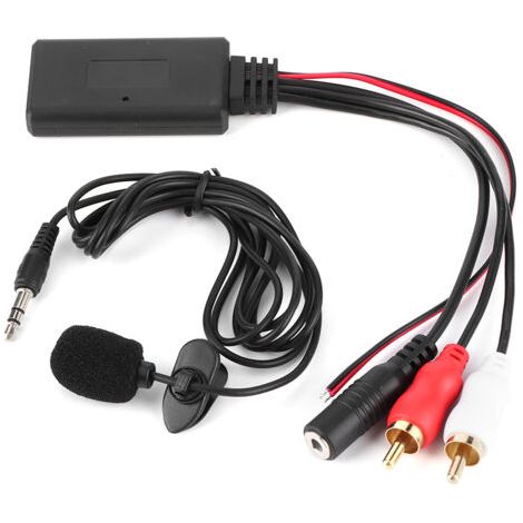 Adaptateur de cble Bluetooth AUX Module 2 RCA avec microphone mains libres pour Alpine pour Pioneer pour Sony (1/3)