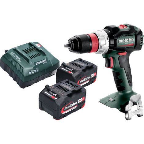Taladro atornillador a batería Metabo BS 18 LT BL Q 18 V 75 Nm sin escobillas + 2x batería recargable 4,0 Ah + cargador