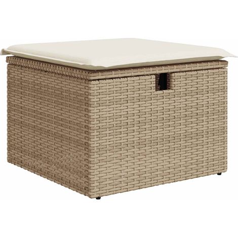 Maison Exclusive - Sofa Set 5 stk. Beige und Creme Poly-Rattan (1/5)