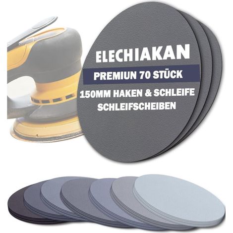 Schleifscheiben 150 mm 70er Set Klett Nass/Trocken Körnung 400-5000 (1/5)