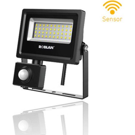 Proyector Led para exterior con sensor de Roblan 4000K - 50W (1/2)