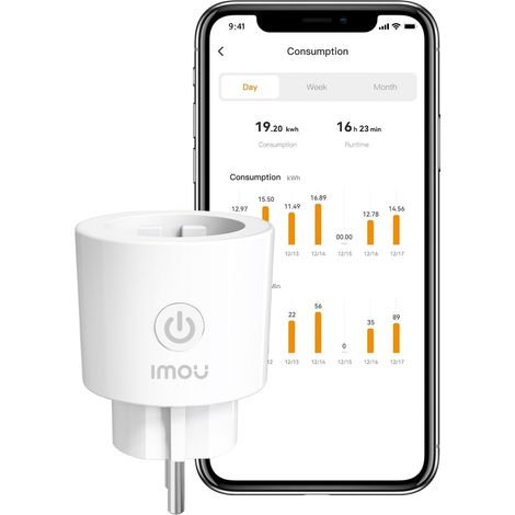CE2P Smart Plug, Prise WiFi 16A avec Surveillance d'Énergie, Moniteur de Consommation Électrique, Contrôle à Distance par Application (1/5)
