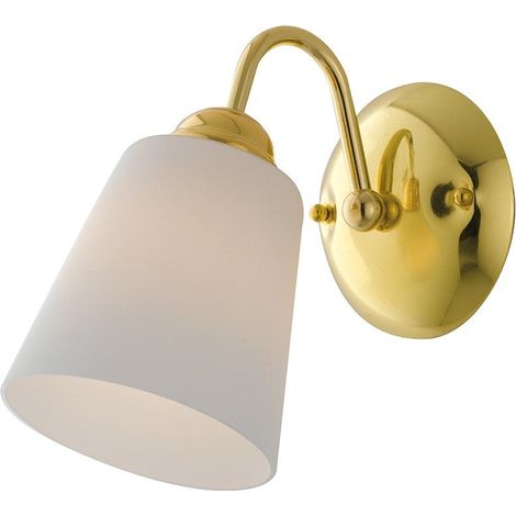 "Applique 1162 in metallo oro con diffusore in vetro" (1/3)