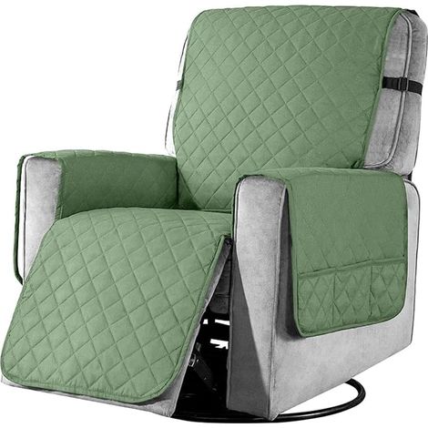 Sesselschoner mit Taschen, Sesselschoner für Fernsehsessel 1 Sitzer Taschen Sesselüberwurf Waschbar Sesselschutz Haustieren für Zuhause mit Kindern und Haustieren Hund (1/5)
