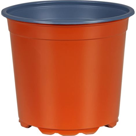 Vaso per Fiori 200 pcs Terracotta Ø 15 x 13 cm Plastica vidaXL