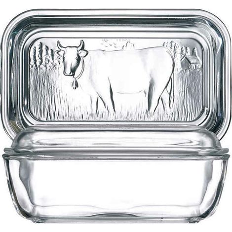 Luminarc Butterdose Transparent Glas 17x10,6 cm