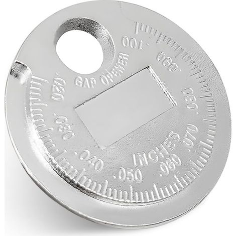 Zündkerzenabstandsmesser, Zinklegierung, Einstellbereich 0,5 bis 2,5 mm, tragbares Zündkerzeneinstellwerkzeug, Abstandsmesser, Kfz-Teile