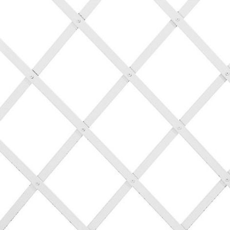 Traliccio extensible de plástico blanco 100x200