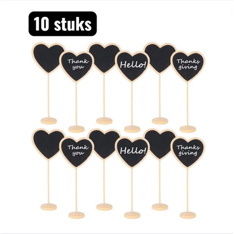 Lot de 10 mini tableaux noirs carrés décoratifs pour plantes grasses fleurs bars mariages buffets et décoration de table couleur noire (1/5)